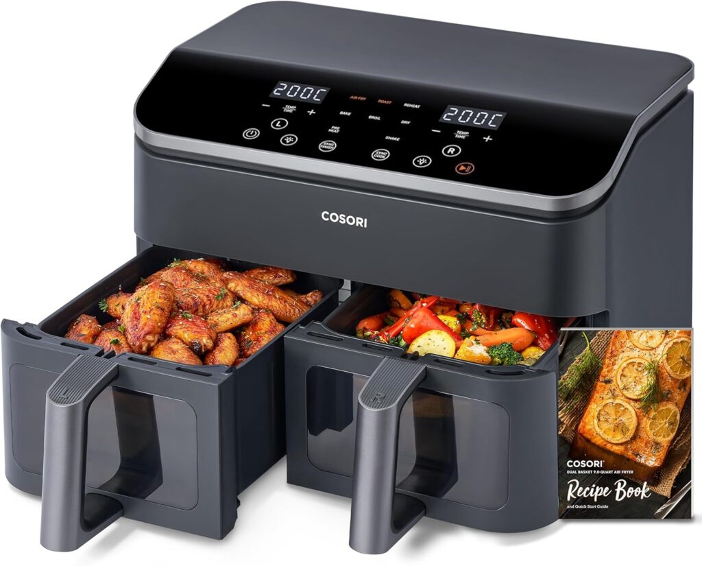 COSORI Air Fryer 2 Compartiments 8.5L