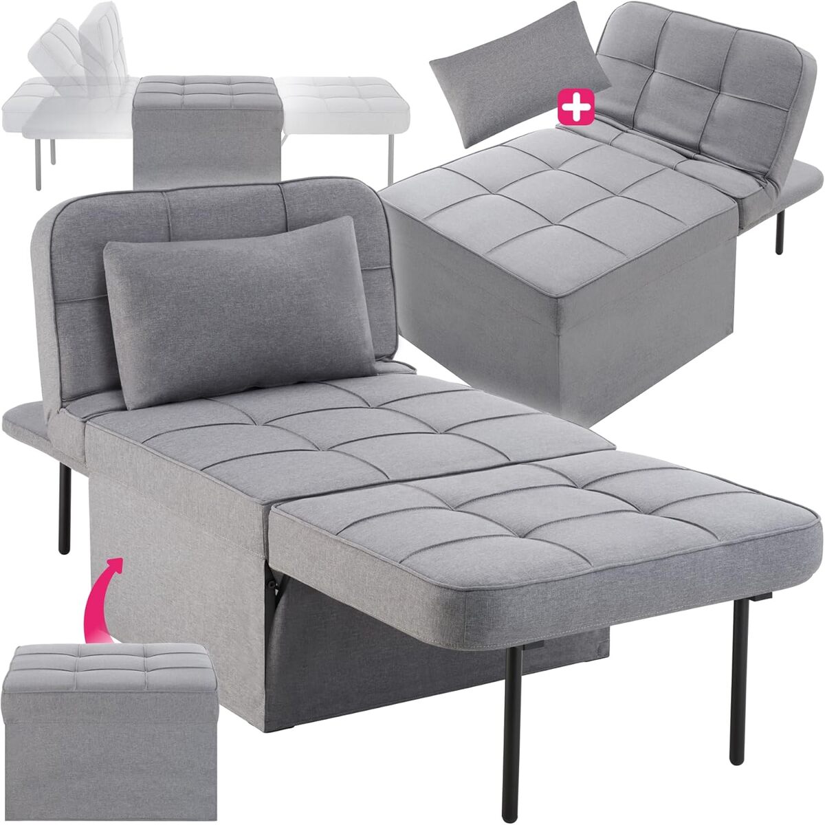 Long fauteuil intelligent et relaxant