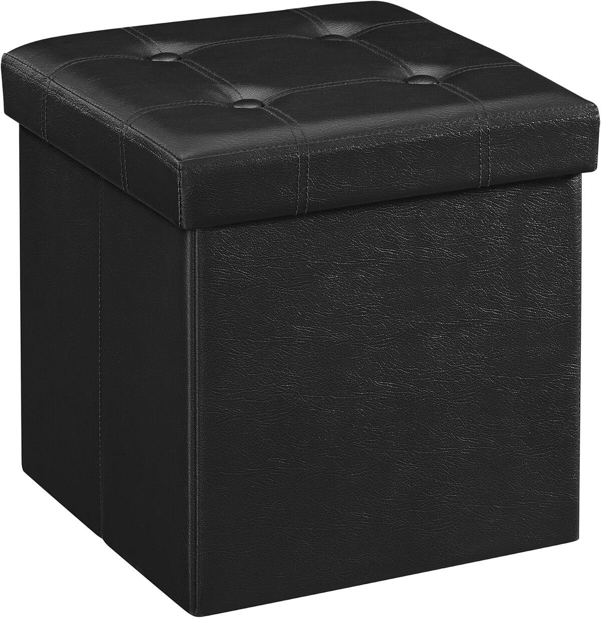 Tabouret de rangement noir