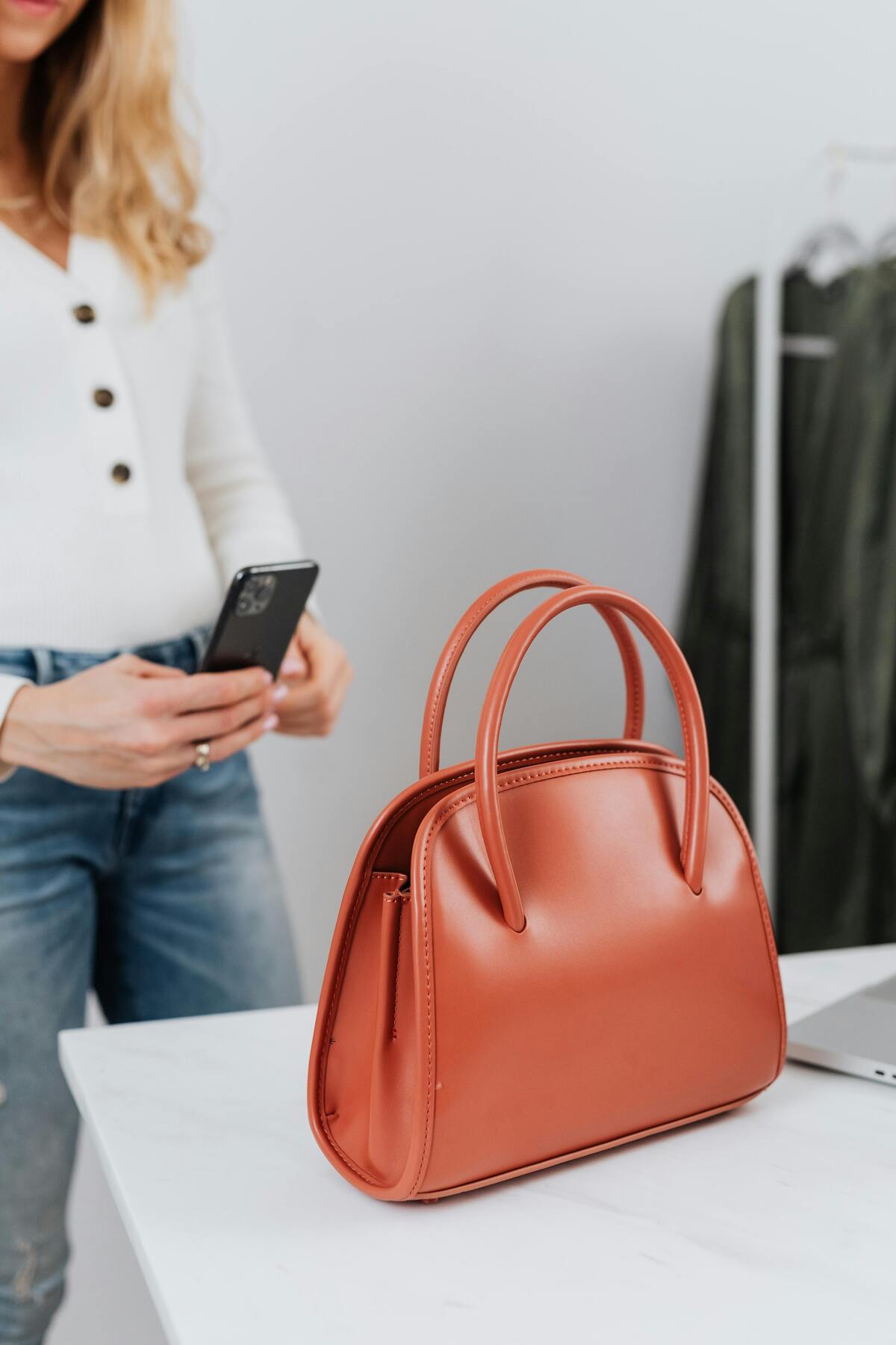 femme photo sac